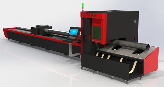 Máquina de corte de tubos de metal con control CNC y consumo