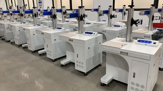 Máquina de grabado láser de gabinete de metal 30w 50w para marcar logotipo en metal y no metal